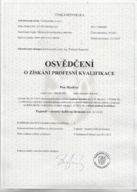 Profesní certifikát Profesní certifikát